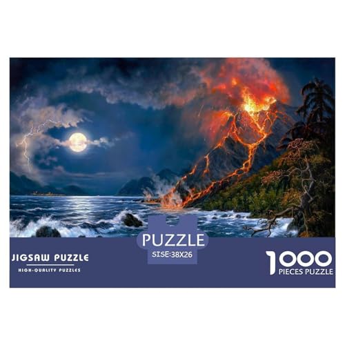 Vulkan Puzzle 1000 Teile Schwer Puzzle Spielzeug Pädagogisches Spiel Impossible Lava-Berg Herausforderung Spielzeug Für Erwachsene Und Kinder in Bewährter 38x26cm/1000pcs Vulkan Puzzle 1000 Teile Schwer Puzzle Spielzeug Pädagogisches Spiel Impossible Lava-Berg Herausforderung Spielzeug Für Erwachsene Und Kinder in Bewährter 38x26cm/1000pcs von CBCoin