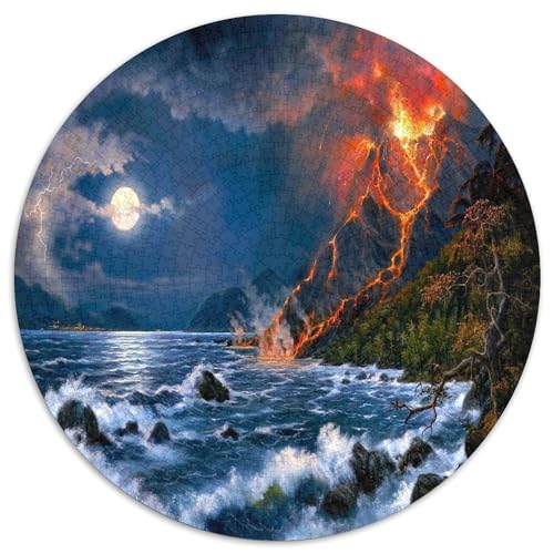 Vulkan Puzzle 1000-teilige Schwer Puzzle Spielzeug Pädagogisches Spiel Impossible Lava-Berg Herausforderung Spielzeug Für Erwachsene Und Kinder in Bewährter 1000pcs (67.5x67.5cm) von CBCoin