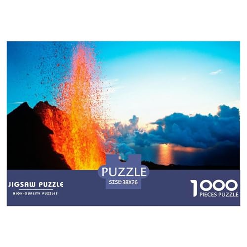 Vulkan Puzzle 1000-teilige Schwer Puzzle Spielzeug Pädagogisches Spiel Impossible Lava-Berg Herausforderungsspielzeug Für Erwachsene Und Kinder Ab 12 Jahren 38x26cm/1000pcs Vulkan Puzzle 1000-teilige Schwer Puzzle Spielzeug Pädagogisches Spiel Impossible Lava-Berg Herausforderungsspielzeug Für Erwachsene Und Kinder Ab 12 Jahren 38x26cm/1000pcs von CBCoin