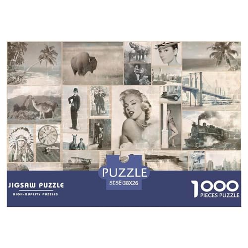 Weinlese-Collage Puzzle 1000-teilige Schwer Puzzle Spielzeug Lernspiel Impossible Retro Herausforderungsspielzeug Für Erwachsene Und Kinder in Bewährter 38x26cm/1000pcs Weinlese-Collage Puzzle 1000-teilige Schwer Puzzle Spielzeug Lernspiel Impossible Retro Herausforderungsspielzeug Für Erwachsene Und Kinder in Bewährter 38x26cm/1000pcs von CBCoin