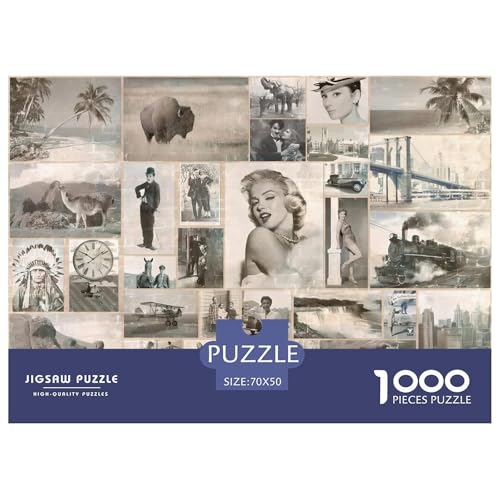 Weinlese-Collage Puzzles 1000 Teile Schwer Puzzle Spielzeug Pädagogisches Spiel Impossible Retro Herausforderung Spielzeug Für Erwachsene Und Kinder in Bewährter 70x50cm/1000pcs Weinlese-Collage Puzzles 1000 Teile Schwer Puzzle Spielzeug Pädagogisches Spiel Impossible Retro Herausforderung Spielzeug Für Erwachsene Und Kinder in Bewährter 70x50cm/1000pcs von CBCoin