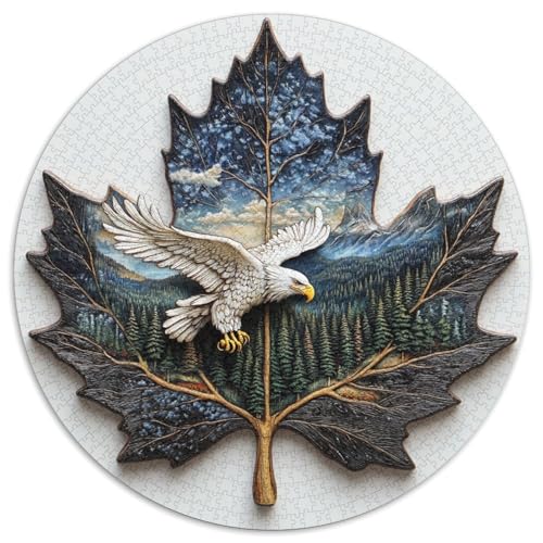 Weißer Adler Puzzles 1000-teilige Schwer Puzzle Spielzeug Lernspiel Impossible Kreativität Herausforderungsspielzeug Für Erwachsene Und Kinder in Bewährter 1000pcs (67.5x67.5cm) von CBCoin
