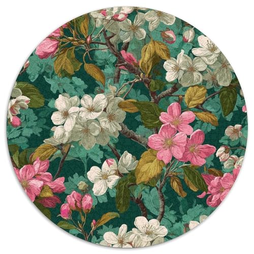 Weißer Hartriegel Puzzles 1000 Teile Schwer Puzzle Spielzeug Pädagogisches Spiel Impossible Blume Herausforderung Spielzeug Für Erwachsene Kinder 1000pcs (67.5x67.5cm) von CBCoin