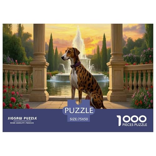 Whippet Puzzle 1000 Teile Schwer Puzzle Spielzeug Lernspiel Impossible Herausforderung Spielzeug Für Erwachsene Kinder 1000pcs (75x50cm) von CBCoin