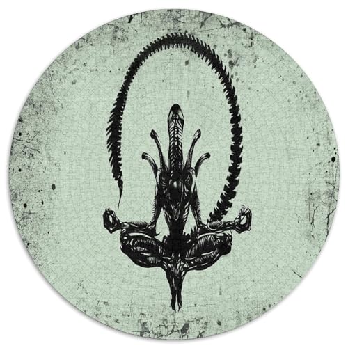 Xenomorph Puzzle 1000 Teile Schwer Puzzle Spielzeug Lernspiel Impossible Außerirdische Herausforderungsspielzeug Für Erwachsene Kinder 1000pcs (67.5x67.5cm) von CBCoin