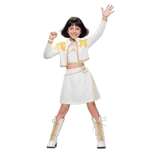 CBFGGOEUDFBS K-Pop Dämonenjäger-Kostüm, Cosplay, Sänger-Idol, Bühnen-Rollenspiel-Outfits, Halloween-Verkleidung for Frauen und Mädchen(A01,130) von CBFGGOEUDFBS
