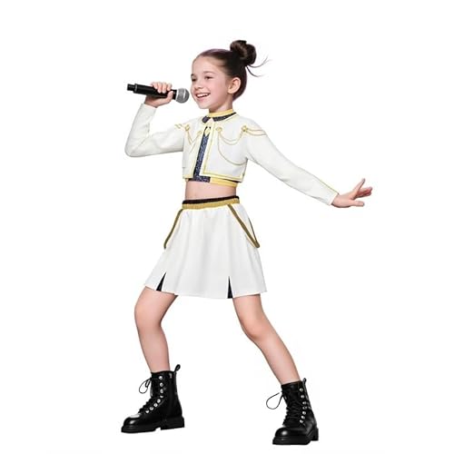 CBFGGOEUDFBS K-Pop Dämonenjäger-Kostüm, Cosplay, Sänger-Idol, Bühnen-Rollenspiel-Outfits, Halloween-Verkleidung for Frauen und Mädchen(A03,140) von CBFGGOEUDFBS