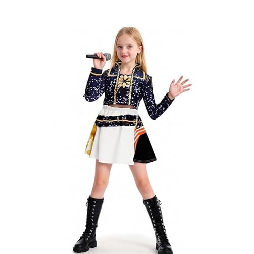 CBFGGOEUDFBS K-Pop Dämonenjäger-Kostüm, Cosplay, Sänger-Idol, Bühnen-Rollenspiel-Outfits, Halloween-Verkleidung for Frauen und Mädchen(A07,120) von CBFGGOEUDFBS