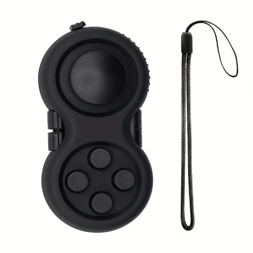 Tragbarer Controller, klassisches Retro-Spielzeug, Handheld mit 8-Funktionen-Pad for Teenager, lindert Stress und Angst(Black) von CBFGGOEUDFBS