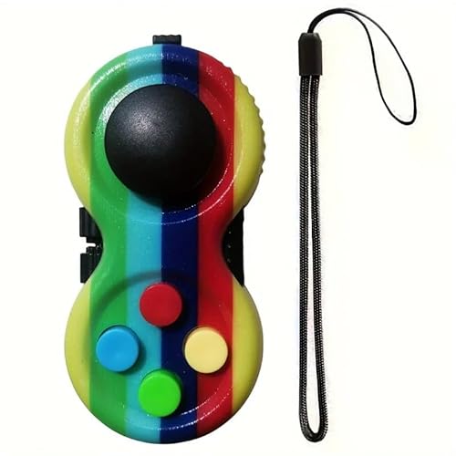 Tragbarer Controller, klassisches Retro-Spielzeug, Handheld mit 8-Funktionen-Pad for Teenager, lindert Stress und Angst(Gray) von CBFGGOEUDFBS