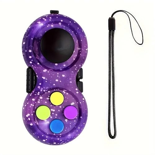 Tragbarer Controller, klassisches Retro-Spielzeug, Handheld mit 8-Funktionen-Pad for Teenager, lindert Stress und Angst(Purple) von CBFGGOEUDFBS