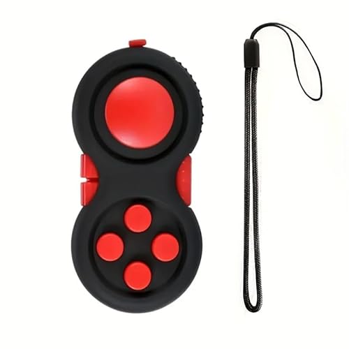 Tragbarer Controller, klassisches Retro-Spielzeug, Handheld mit 8-Funktionen-Pad for Teenager, lindert Stress und Angst(Red) von CBFGGOEUDFBS