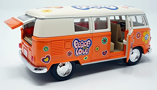 CBK-MS Bus 1962 Peace and Love orange/beige Modellauto mit Rückziehmotor CBK-MS Bus 1962 Peace and Love orange/beige Modellauto mit Rückziehmotor von CBK-MS