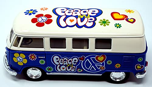 CBK-MS Modellauto Bus Peace and Love 1962 blau/beige Rückziehmotor CBK-MS Modellauto Bus Peace and Love 1962 blau/beige Rückziehmotor von CBK-MS
