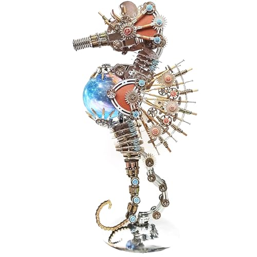 3D Metall Puzzle - Mechanisches Metall Seepferdchen mit Lampe 16 Farben - Metallpuzzle mit Schreibtischständer Zusammenbauen DIY Bildungsdekoratives Sammelgeschenk für Erwachsene und Teenager 3D Metall Puzzle - Mechanisches Metall Seepferdchen mit Lampe 16 Farben - Metallpuzzle mit Schreibtischständer Zusammenbauen DIY Bildungsdekoratives Sammelgeschenk für Erwachsene und Teenager von CBLBKID