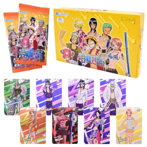 CBOSNF 180pcs One Piece TCG CCG Boster Card Games Karte Anime Games Pack Trading Card Anime Trading Card Game One Piece Cards Booster Box Luffy Solon Anime Regali Di Compleanno von CBOSNF