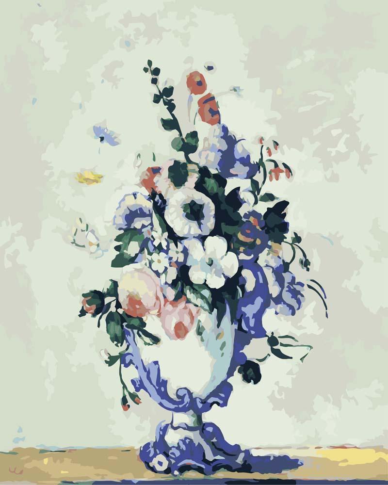 Malen nach Zahlen - Blumen in einer Rokoko-Vase - Paul Cezanne, mit Rahmen Malen nach Zahlen - Blumen in einer Rokoko-Vase - Paul Cezanne, mit Rahmen von CC0