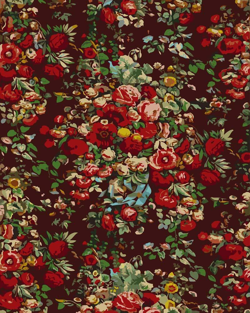 Malen nach Zahlen - Chintz-Muster - Sir Matthew Digby wyatt, mit Rahmen Malen nach Zahlen - Chintz-Muster - Sir Matthew Digby wyatt, mit Rahmen von CC0