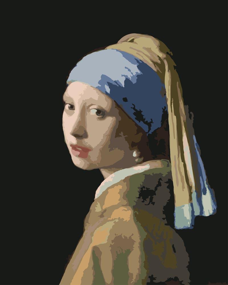 Malen nach Zahlen - Das Mädchen mit dem Perlenohrring - Jan Vermeer, mit Rahmen Malen nach Zahlen - Das Mädchen mit dem Perlenohrring - Jan Vermeer, mit Rahmen von CC0