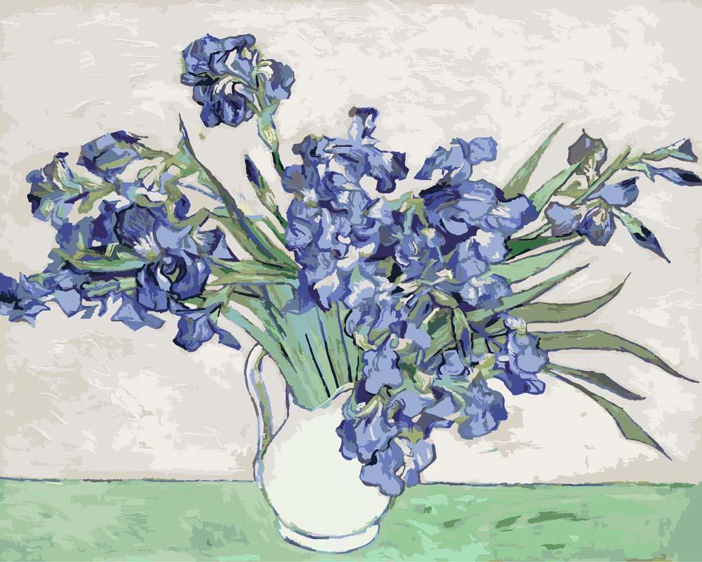 Malen nach Zahlen - Irises 2 - Vincent van Gogh, ohne Rahmen von CC0