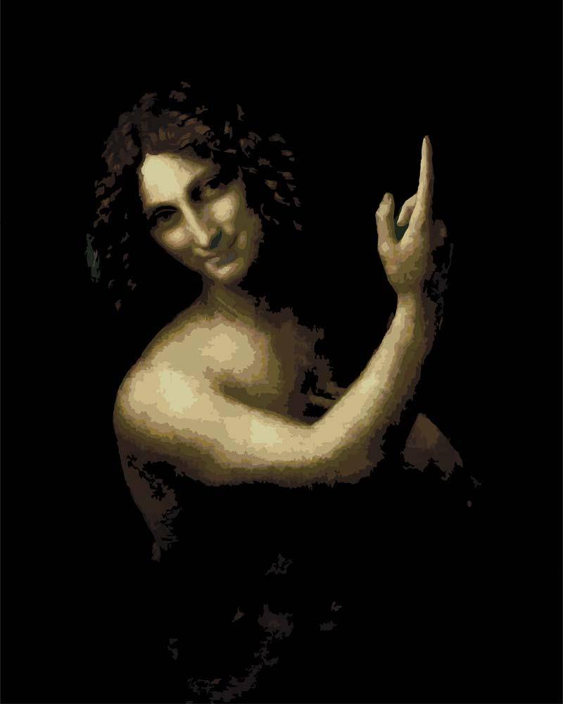 Malen nach Zahlen - Johannes der Täufer - Leonardo da Vinci, ohne Rahmen von CC0