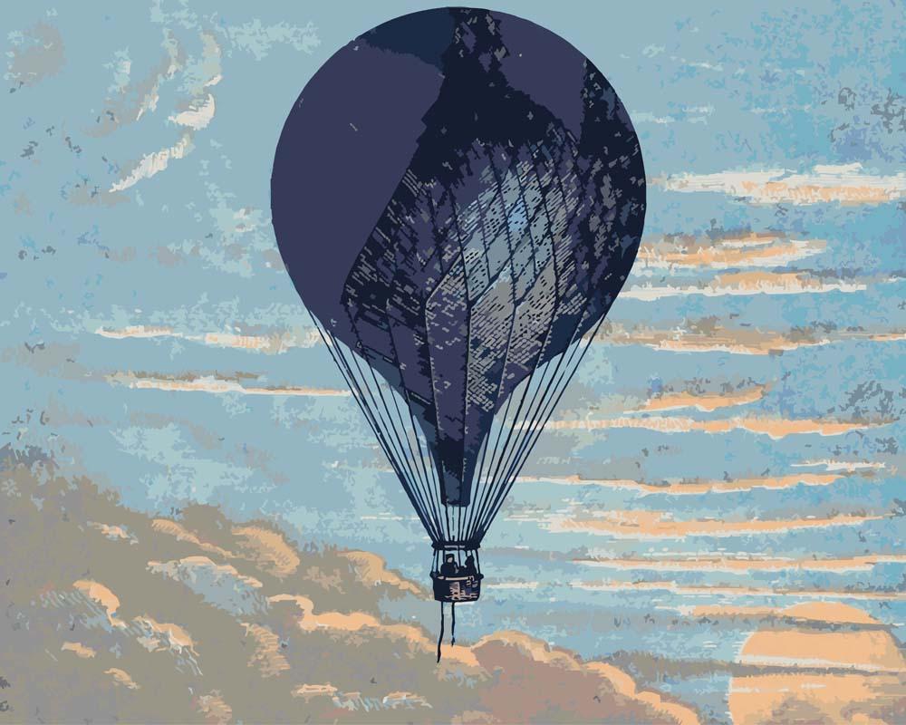 Malen nach Zahlen - Le Ballon von Imprimeur E. Pichot, mit Rahmen Malen nach Zahlen - Le Ballon von Imprimeur E. Pichot, mit Rahmen von CC0