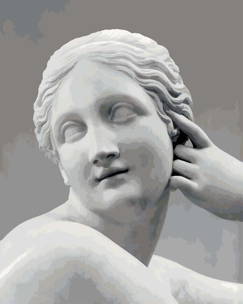 Malen nach Zahlen - Liegende Najade von Antonio Canova, mit Rahmen Malen nach Zahlen - Liegende Najade von Antonio Canova, mit Rahmen von CC0