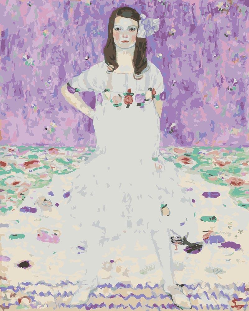 Malen nach Zahlen - Mäda Primavesi - Gustav Klimt, ohne Rahmen von CC0