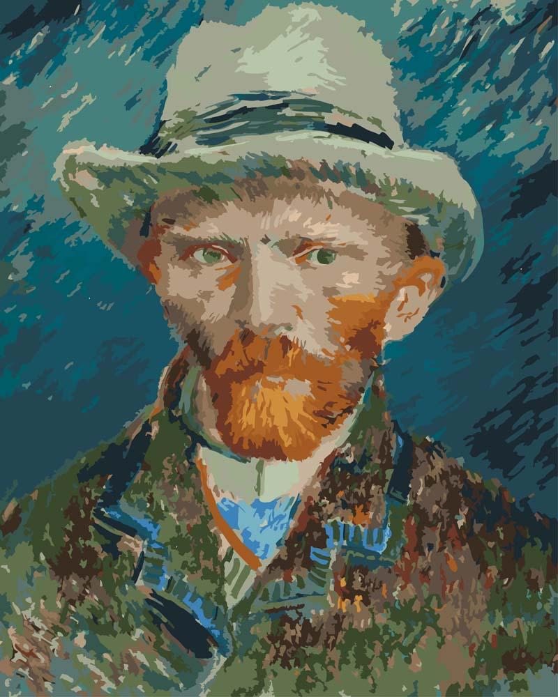 Malen nach Zahlen - Selbstporträt - Vincent van Gogh, mit Rahmen Malen nach Zahlen - Selbstporträt - Vincent van Gogh, mit Rahmen von CC0