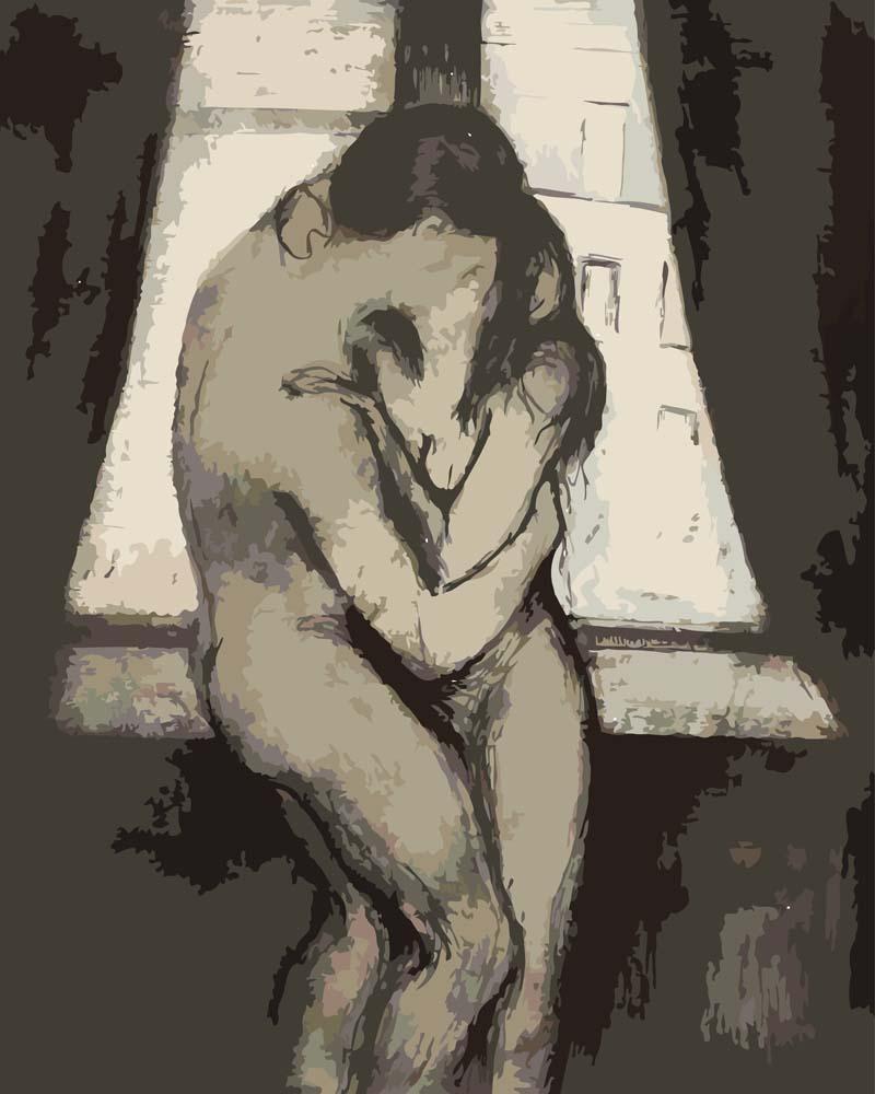 Malen nach Zahlen - The Kiss - Edvard Munch, mit Rahmen Malen nach Zahlen - The Kiss - Edvard Munch, mit Rahmen von CC0
