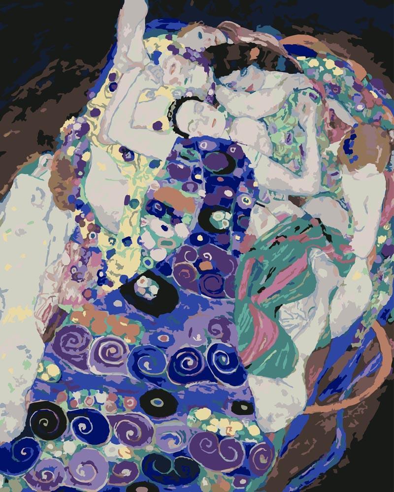 Malen nach Zahlen - The Virgin - Gustav Klimt, ohne Rahmen von CC0