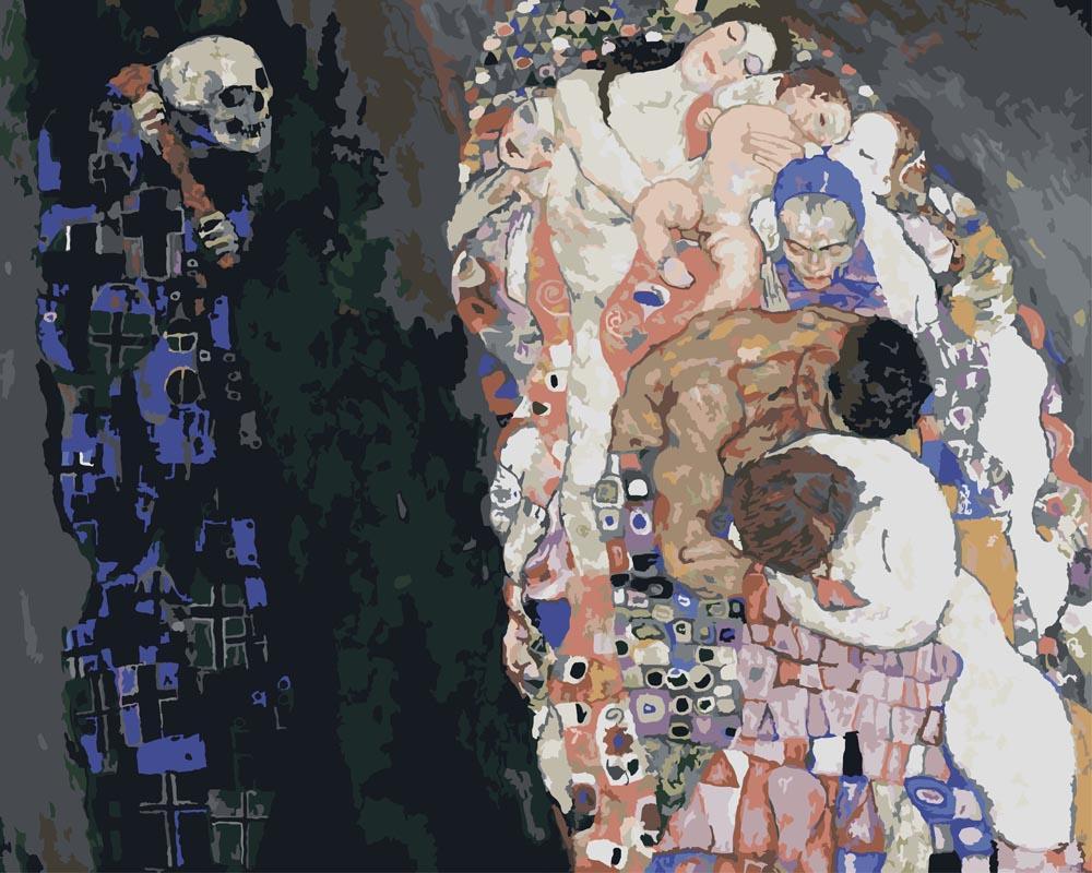 Malen nach Zahlen - Tod und Leben - Gustav Klimt, mit Rahmen Malen nach Zahlen - Tod und Leben - Gustav Klimt, mit Rahmen von CC0