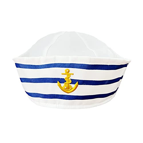 CCHAMP Dress up Matrosenhut Erwachsene für Männer Frauen Matrosen Kostüm Zubehör Matrosen Kapitän Cosplay Kappe Matrosen Outfit für Party Navy Captain Marines Admiral Cap für Halloween CCHAMP Dress up Matrosenhut Erwachsene für Männer Frauen Matrosen Kostüm Zubehör Matrosen Kapitän Cosplay Kappe Matrosen Outfit für Party Navy Captain Marines Admiral Cap für Halloween von CCHAMP