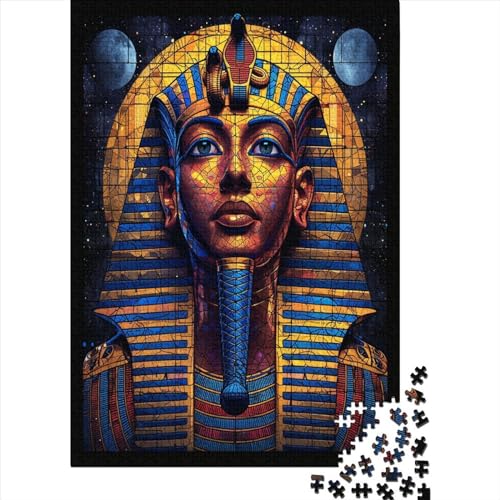 Ägyptischer Pharao Puzzles 1000 Teile Schwer Puzzle Spielzeug Lernspiel Impossible Verzaubertes Dorf Herausforderungsspielzeug Für Erwachsene Und Kinder in Bewährter 1000pcs (75x50cm) von CCIZFMQ