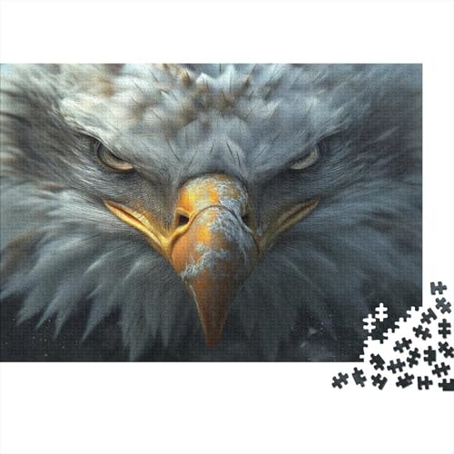 Adler Head Puzzle 1000-teilige Schwer Puzzle Spielzeug Lernspiel Impossible Herausforderung Spielzeug Für Erwachsene Kinder 1000pcs (75x50cm) von CCIZFMQ