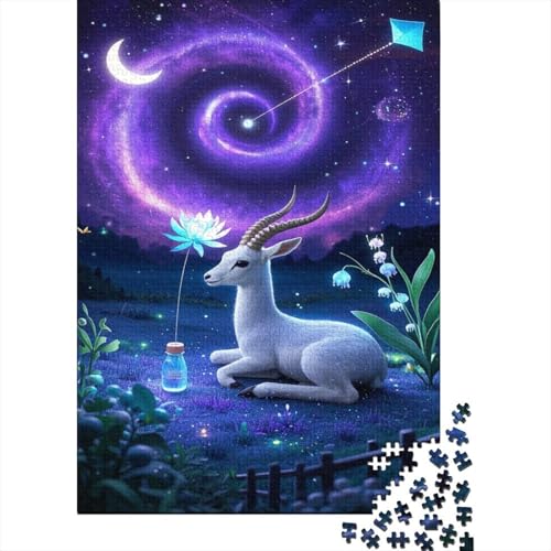 Antilope Puzzles 1000 Teile Schwer Puzzle Spielzeug Pädagogisches Spiel Impossible Jungle Hirsch Herausforderungsspielzeug Für Erwachsene Kinder 1000pcs (75x50cm) von CCIZFMQ