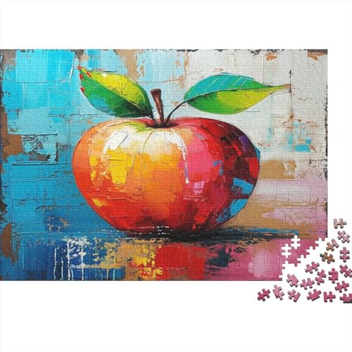 Apple Puzzles 1000 Teile Schwer Puzzle Spielzeug Lernspiel Impossible bunt Art Herausforderung Spielzeug Für Erwachsene Und Kinder in Bewährter 1000pcs (75x50cm) von CCIZFMQ