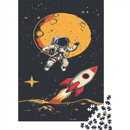 Astronaut Puzzle 1000 Teile Schwer Puzzle Spielzeug Lernspiel Impossible Lunar Space Herausforderung Spielzeug Für Erwachsene Und Kinder in Bewährter 1000pcs (75x50cm) von CCIZFMQ