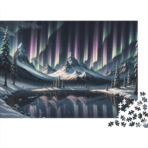 Aurora Schneeberg Puzzles 1000 Teile Schwer Puzzle Spielzeug Pädagogisches Spiel Impossible Spiegelsee Herausforderung Spielzeug Für Erwachsene Und Kinder in Bewährter 1000pcs (75x50cm) von CCIZFMQ