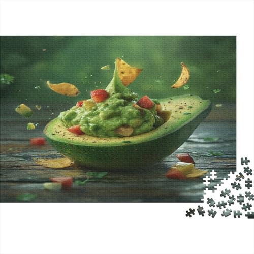 Avocado Puzzles 1000 Teile Schwer Puzzle Spielzeug Pädagogisches Spiel Impossible Goldene Mähne Herausforderung Spielzeug Für Erwachsene Und Kinder Ab 12 Jahren 1000pcs (75x50cm) von CCIZFMQ