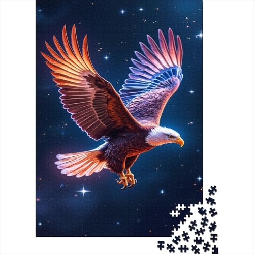 Bald Adler Puzzle 1000 Teile Schwer Puzzle Spielzeug Pädagogisches Spiel Impossible Kosmischer Sternenhimmel Herausforderung Spielzeug Für Erwachsene Kinder 1000pcs (75x50cm) von CCIZFMQ