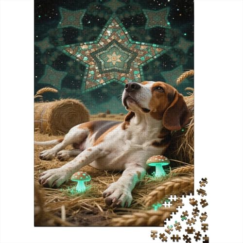 Beagle Puzzle 1000 Teile Schwer Puzzle Spielzeug Pädagogisches Spiel Impossible Magische Farm Herausforderung Spielzeug Für Erwachsene Und Kinder Ab 14 Jahren 1000pcs (75x50cm) von CCIZFMQ
