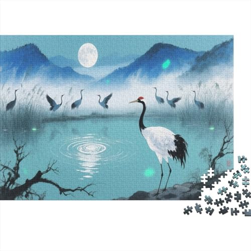 Berg Puzzle 1000 Teile Schwer Puzzle Spielzeug Lernspiel Impossible Mondnachtsee Herausforderung Spielzeug Für Erwachsene Und Kinder Ab 14 Jahren 1000pcs (75x50cm) von CCIZFMQ