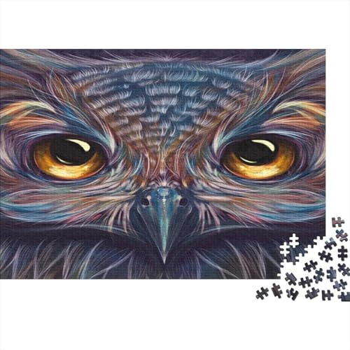 Bunte Eule Puzzles 1000 Teile Schwer Puzzle Spielzeug Pädagogisches Spiel Impossible Orange Gelb Schüler Herausforderung Spielzeug Für Erwachsene Und Kinder Ab 12 Jahren 1000pcs (75x50cm) von CCIZFMQ