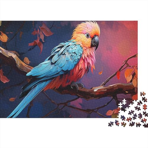 Bunter Papagei Puzzles 1000 Teile Schwer Puzzle Spielzeug Lernspiel Impossible Branch Herausforderungsspielzeug Für Erwachsene Und Kinder in Bewährter 1000pcs (75x50cm) von CCIZFMQ