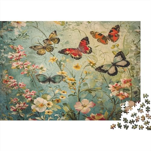 Bunter Schmetterling Puzzle 1000 Teile Schwer Puzzle Spielzeug Lernspiel Impossible Herausforderungsspielzeug Für Erwachsene Und Kinder Ab 12 Jahren 1000pcs (75x50cm) von CCIZFMQ