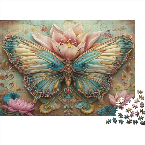 Bunter Schmetterling Puzzle 1000 Teile Schwer Puzzle Spielzeug Pädagogisches Spiel Impossible Herausforderungsspielzeug Für Erwachsene Und Kinder Ab 12 Jahren 1000pcs (75x50cm) von CCIZFMQ