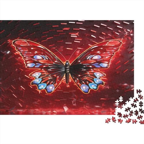 Bunter Schmetterling Puzzle 1000-teilige Schwer Puzzle Spielzeug Lernspiel Impossible Herausforderungsspielzeug Für Erwachsene Und Kinder Ab 14 Jahren 1000pcs (75x50cm) von CCIZFMQ