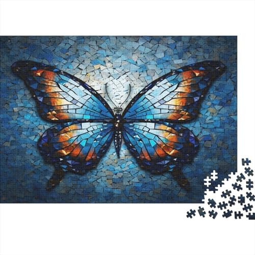 Bunter Schmetterling Puzzles 1000 Teile Schwer Puzzle Spielzeug Lernspiel Impossible Herausforderungsspielzeug Für Erwachsene Und Kinder Ab 14 Jahren 1000pcs (75x50cm) von CCIZFMQ