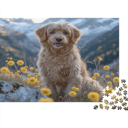 Cavapoo Puzzle 1000-teilige Schwer Puzzle Spielzeug Lernspiel Impossible Cute Dog Herausforderung Spielzeug Für Erwachsene Kinder 1000pcs (75x50cm) von CCIZFMQ